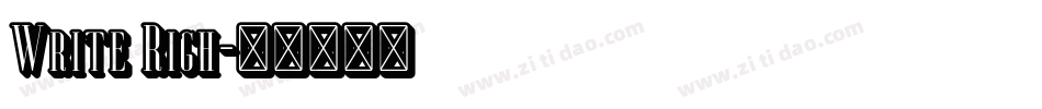 Write Righ字体转换